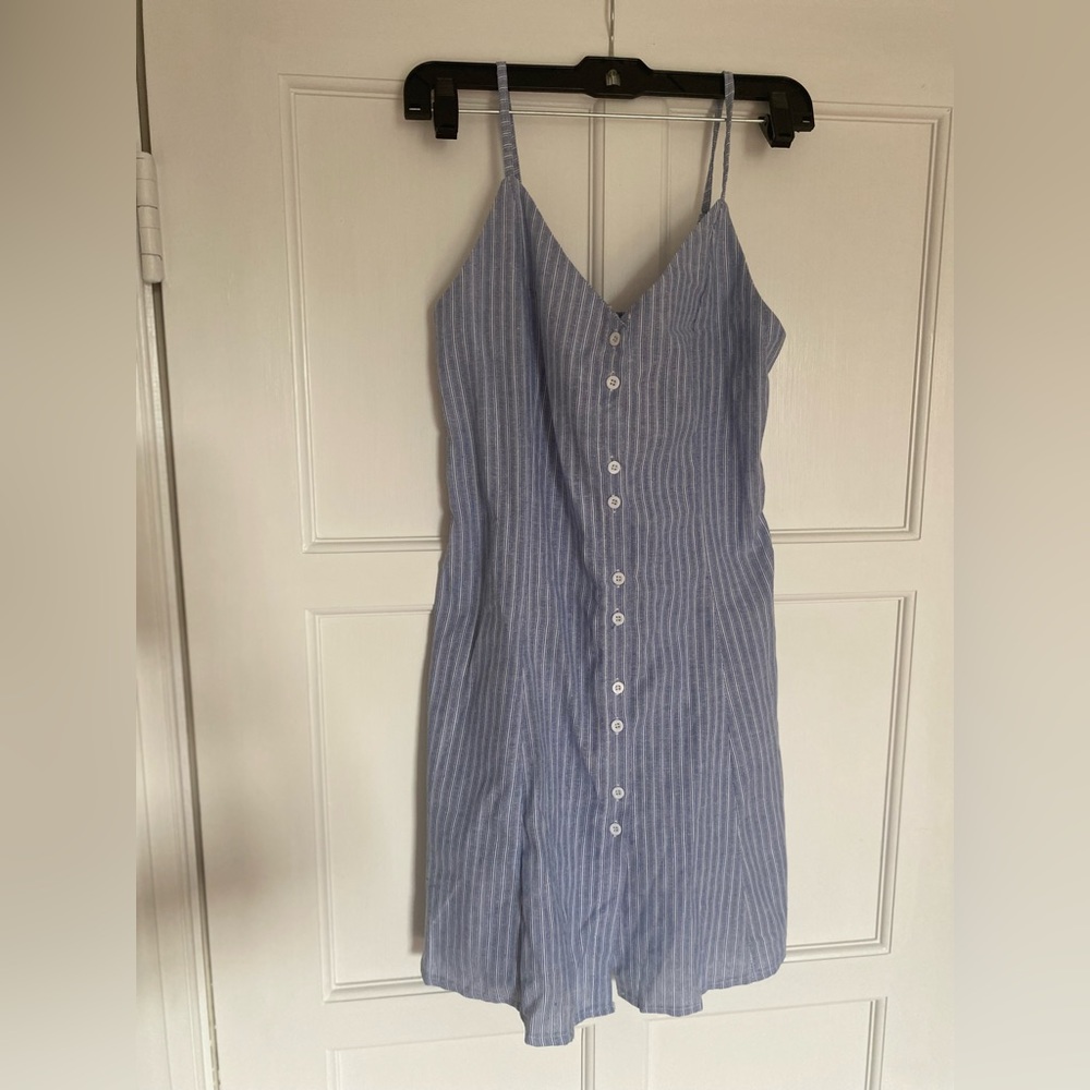 Zaful blue stripe mini dress